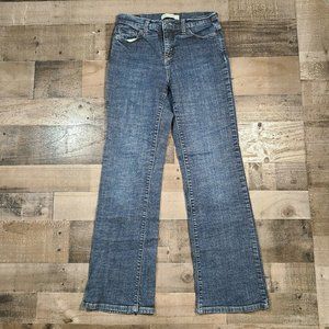 Levi's 512 Jeans Womens 8M Mid-Rise Perfectly Slimming Bootcut Rinse Blue Denim